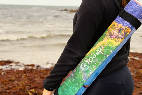 Cliffs of Moher yoga mat by Dara Mats, Irish-designed premium mat for home yoga practice