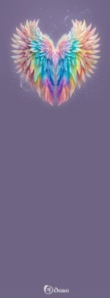 Angel Feathers luxury yoga mat by Dara Mats